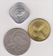 3 Münzen NG Pilipinas, 1, 25, 50 Centimos, 1975, 1990, 1986, Vzgl., Ansehen - Philippines