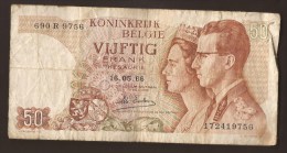 België 50 Frank 14-5- 1966 -NO: 690 R 9756. - 50 Francs