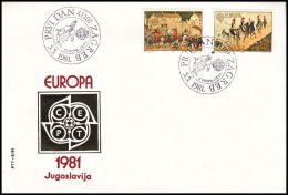 Yugoslavia 1981, FDC Cover "Europa CEPT" - FDC