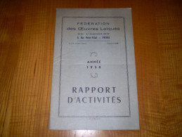 Privas : Rapport De La Fédération Des Oeuvres Laïques  De L'Ardèche : 26 Pages - Rhône-Alpes