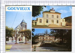 GOUVIEUX -   3 Vues  :  Eglise - Mairie  -  Château De Villargenne - Gouvieux