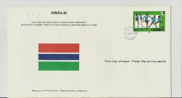 =GAMBIA1988 FDC FUSSBALL - Gambia (1965-...)