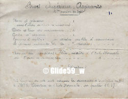 Brevet Supérieur - Aspirants - 2ème Session De 1930 (Ecole Normale De Douai) (document Vierge) - Diplome Und Schulzeugnisse