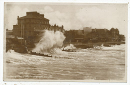 Rough Seas, West Promenade, Bognor, 1928 Postcard - Bognor Regis