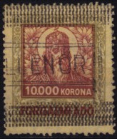 1925 Hungary - Value Added Tax (VAT) FISCAL BILL Tax - Revenue Stamp - 10000 K - Used - Fiscales