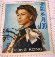 Hong Kong 1962 Queen Elizabeth II $1.30 - Used - Usados