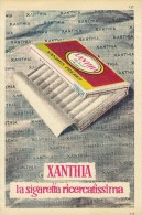 # XANTHIA CIGARETTES Belgique Belgie 1950s Advert Pubblicità Publicitè Reklame Sigarette Cigarrillos Zigaretten Tabak - Other & Unclassified