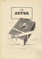 # ASTOR CIGARETTES Deutschland 1950s Advert Pubblicità Publicitè Reklame Sigarette Cigarrillos Zigaretten Tabak - Autres & Non Classés