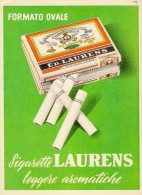 # ED.LAURENS CIGARETTES NEDERLAND 1950s Advert Pubblicità Publicitè Reklame Sigarette Cigarrillos Zigaretten Tabak - Andere & Zonder Classificatie