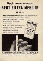 # KENT CIGARETTES U.S.A. 1950s Advert Pubblicità Publicitè Reklame Sigarette Cigarrillos Zigaretten Tabak - Andere & Zonder Classificatie