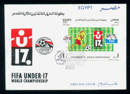 EGYPT / 1997 / AIRMAIL / SPORT / FIFA / FOOTBALL / UNDER-17 FOOTBALL WORLD CHAMPIONSHIP / FDC - Storia Postale