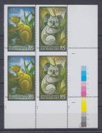 2013.84 CUBA 2013 MNH BLOQUE 4 . ERROR DE PERFORACION. PERFORATION ERROR. EXPO MUNDIAL DE FILATELIA AUSTRALIA . KOALA Y - Imperforates, Proofs & Errors