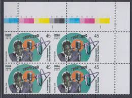 2013.104 CUBA 2013 MNH BLOQUE DE 4. ERROR PERFORACION. PERFORATION ERROR. DISPLACED COLORS . MUSICA. BAILE. - Non Dentelés, épreuves & Variétés