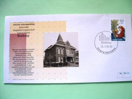 Netherlands 1988 Special First Day Cover Of Boskoop Cancel - Child With Crowned Toad - Town House - Storia Postale