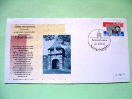 Netherlands 1988 Special First Day Cover Of Schoonhoven Cancel - Europa CEPT - Queen Wilhelmina - City Door - Fortifi... - Covers & Documents