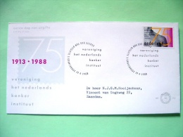 Netherlands 1988 FDC Cover - Cancer Institute - Medecine - Covers & Documents