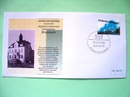 Netherlands 1988 Special First Day Cover Of Brunssum Cancel - Train - Town House - Storia Postale