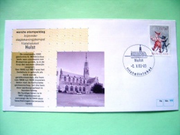 Netherlands 1988 Special First Day Cover Of Hulst Cancel - Cats - Church - Covers & Documents