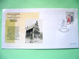 Netherlands 1988 Special First Day Cover Of Woerden Cancel - Cats - Town Museum - Covers & Documents