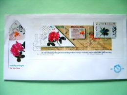 Netherlands 1988 FDC Cover - Flowers - S.s Of 3 Stamps - Scott B637a = 4.50 $ - Brieven En Documenten