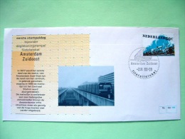 Netherlands 1988 Special First Day Cover Of Amsterdam Cancel - Train - Metro Station - Brieven En Documenten