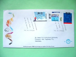 Netherlands 1988 FDC Cover - Swimming Federation - Sport - Children And Water - Scott B641 - B643 = 3.25 $ - Covers & Documents