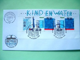 Netherlands 1988 FDC Cover - Swimming Federation - Sport - Children And Water - S.s. Of 5 Stamps - Scott B643a = 5.75 $ - Briefe U. Dokumente