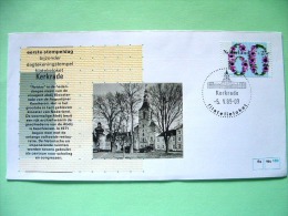 Netherlands 1989 Special First Day Cover Of Kerkrade Cancel - Flowers - Church - Cartas & Documentos