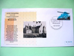 Netherlands 1989 Special First Day Cover Of Medemblik Cancel - Train - Castle - Lettres & Documents