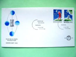 Netherlands 1991 FDC Cover - Europa CEPT - Ladders To Another World - Sand Clock - Storia Postale