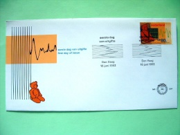 Netherlands 1992 FDC Cover - Pediatric Society - Medecine - Teddy Bear - Brieven En Documenten