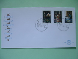 Netherlands 1996 FDC Cover - Vermeer Paintings - Woman Writing Letter - Maid - Reading - Covers & Documents