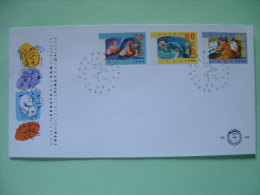 Netherlands 1996 FDC Cover - Senior Citizen - Swimming - Babysitting - Playing Music Piano - Scott B692 - B694 = 4.40 $ - Briefe U. Dokumente