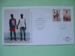 Netherlands 1996 FDC Cover - UNICEF - Children From Ghana - Covers & Documents