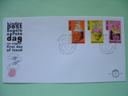 Netherlands 1996 FDC Cover - Child Welfare Stamps - Books - Toys - Tools - Scott B695 - B697 = 3.90 $ - Covers & Documents