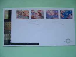 Netherlands 1996 FDC Cover - Collage Of Faces - Hands Wing Ear Mouth Eyes - Brieven En Documenten