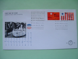 Netherlands 1997 FDC Cover - Marshall Plan 50th Anniv. - Map - Flag - Cartas & Documentos