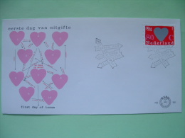 Netherlands 1997 FDC Cover - Surprise Stamps - Inscription Beneath Scratch-off Heart - Covers & Documents