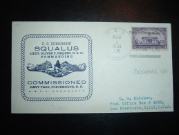 LETTRE TP USA 3C OBL.MEC. MAR 1 1939 U.S.S. SQUALUS + U.S. SUBMARINE SQUALUS - Sous-marins