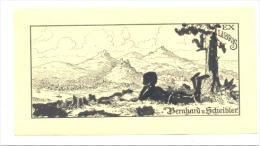 Ex-Libris - Bernhard V. Scheibler  - Rhein, Rhin  (b139) - Ex Libris