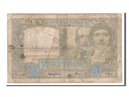 Billet, France, 20 Francs, 20 F 1939-1942 ''Science Et Travail'', 1940 - 20 F 1939-1942 ''Science Et Travail''