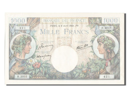 Billet, France, 1000 Francs, 1 000 F 1940-1944 ''Commerce Et Industrie'', 1944 - 1 000 F 1940-1944 ''Commerce Et Industrie''