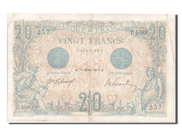 Billet, France, 20 Francs, 20 F 1905-1913 ''Bleu'', 1913, 1913-02-01, TTB+ - 20 F 1905-1913 ''Bleu''