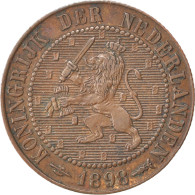 Monnaie, Pays-Bas, Wilhelmina I, 2-1/2 Cent, 1898, TTB+, Bronze, KM:108.2 - 2.5 Centavos