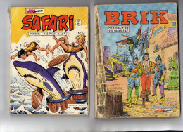 BANDES  DESSINEES   SAFARI-BRIK-RAPACES-COPLAN   (lot De 4) - Loten Van Stripverhalen