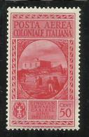 COLONIE ITALIANE EMISSIONI GENERALI 1932 GARIBALDI POSTA AEREA AIR MAIL 50 CENT. MNH - Algemene Uitgaven