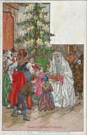 Illustrateur   KAUFFMANN    -  La  Veille De  Noel  - .  Usages Et  Costumes D´ Alsace. - Kauffmann, Paul