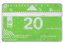 OLANDA (NEDERLAND - NETHERLANDS) PTT TELECOM  L & G  1989 20 CODE 907B -  USED  - RIF. 4894 - Openbaar