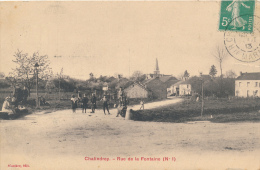 CHALINDREY - Rue De La Fontaine - Carte En L'état - Chalindrey