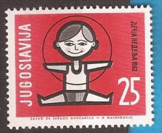 1962  1025  JUGOSLAVIJA  WOCHE DES KINDERS MNH - Unused Stamps